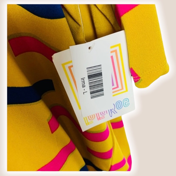 New with tags Lularoe Irma Size L oversized blouse - Picture 3 of 3